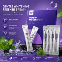 Gleamly Purple Whitening Sachets — Instant Color-Correcting Teeth Whitener (20 Pack)